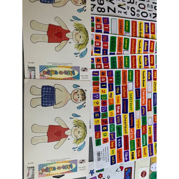 Back To School Scrapbooking Supplies Kit: Stickers Labels & Papers - Picture 12 of 13